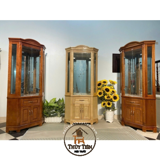 Mẫu tủ rượu gỗ sồi