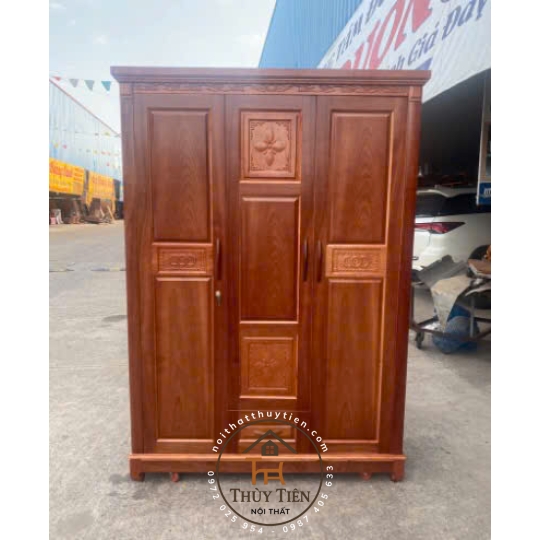 Mẫu tủ quần áo xoan đào