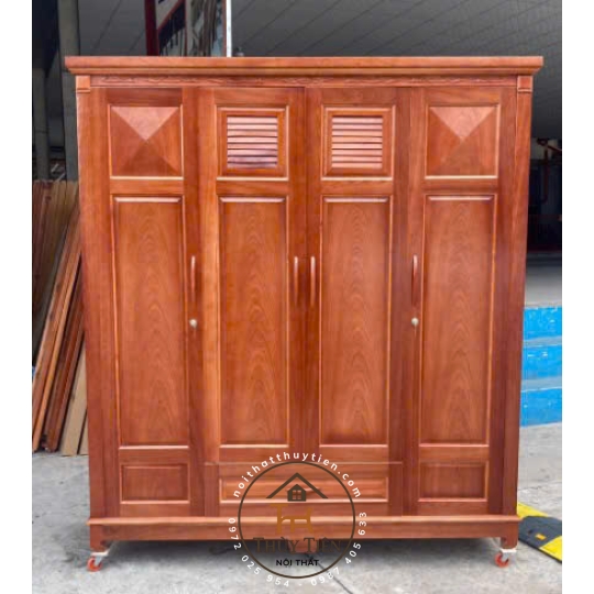 Mẫu tủ quần áo xoan đào