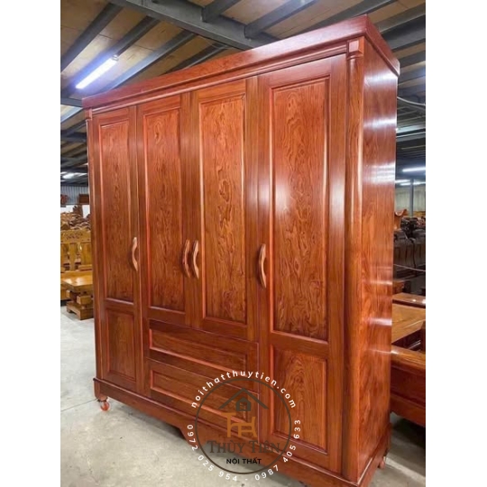 Tủ quần áo gỗ hương đá 