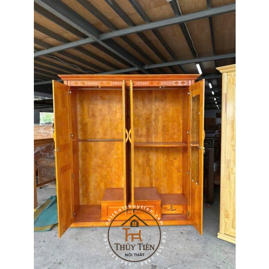 Mẫu tủ quần áo gỗ thông