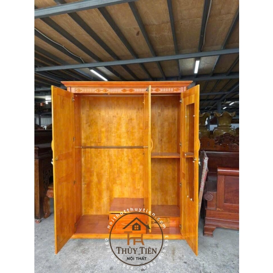 Mẫu tủ quần áo gỗ thông
