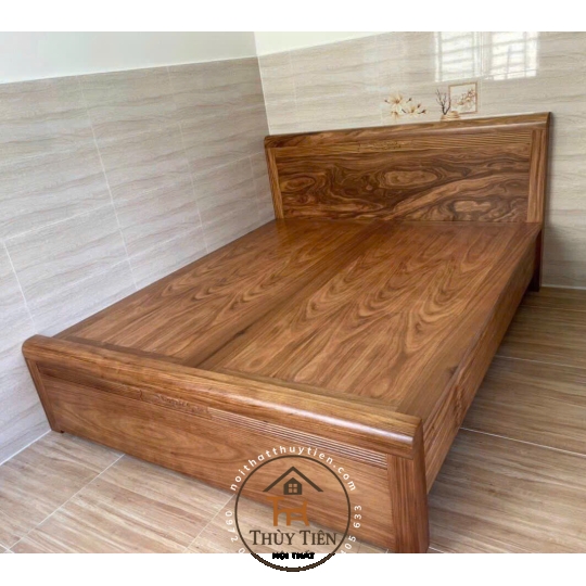 Giường ngủ gỗ hương xám- GNGHX 002