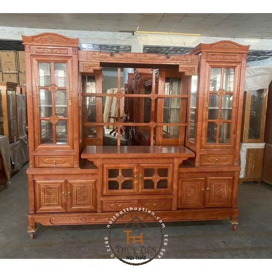 Kệ tivi gỗ sồi