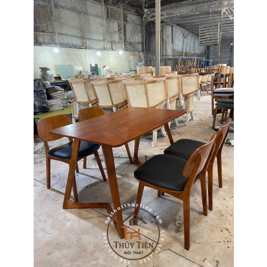 BỘ BÀN ĂN CHÂN V NHỎ GỌN THÁO RỜI CHÂN ĐƯỢC