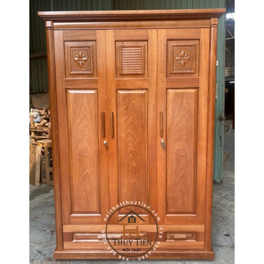 Tủ quần áo xoan phủ 1m8 - TQAXP 012