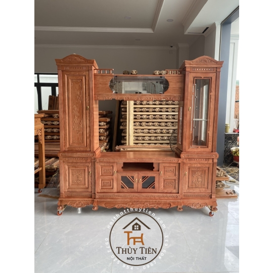 Kệ tivi gỗ sồi