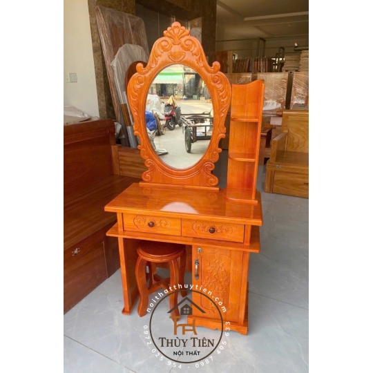 Bàn trang điểm gỗ thông nhiều mẫu