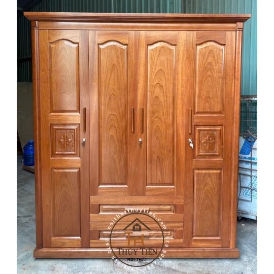 Tủ quần áo xoan phủ 1m8 - TQAXP 012