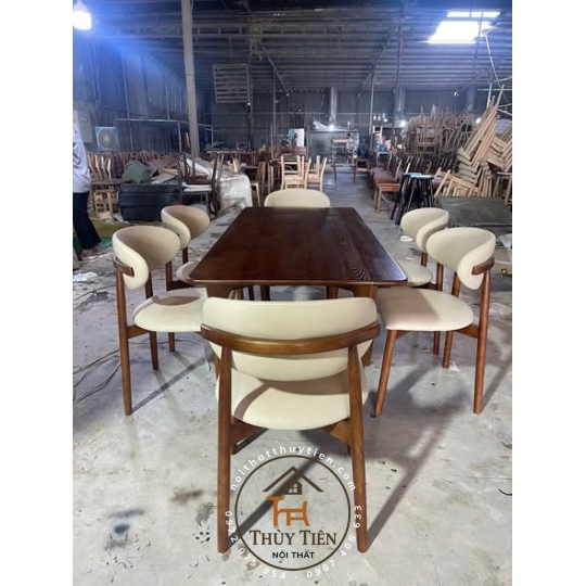 BỘ BÀN ĂN OLEANDRO KẾT HỢP BÀN CONCORD