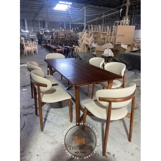 BỘ BÀN ĂN OLEANDRO KẾT HỢP BÀN CONCORD