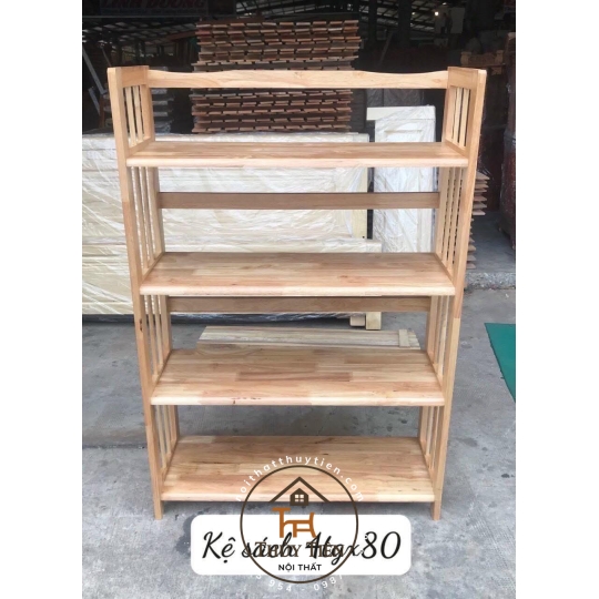 Kệ sách- kệ đa năng gỗ cao su nhiều kích thước