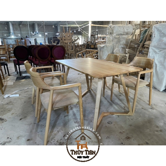 BỘ BÀN CHÂN V GỖ ASH CAO CẤP