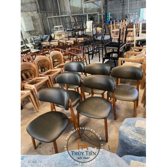 GHẾ OLEANDRO DA ĐEN TỰA ĐI DÂY BÚN