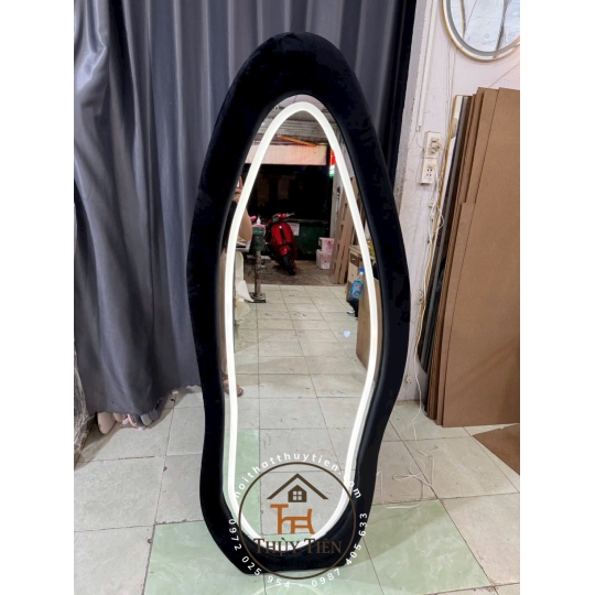 Gương hạt đậu bọc nỉ 70*1m7