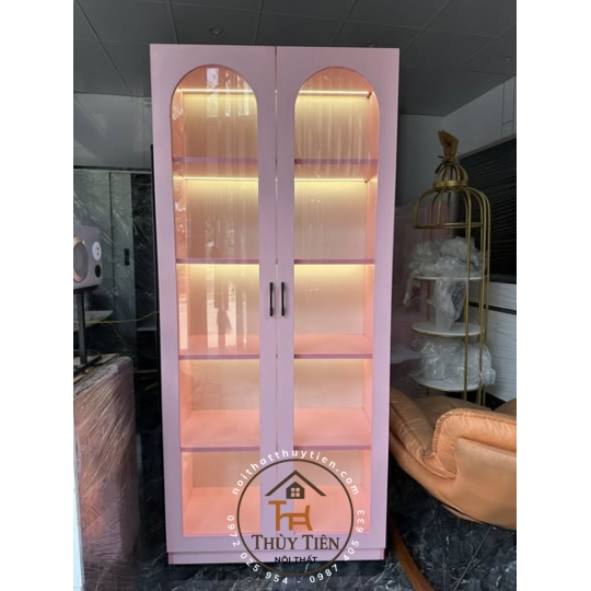Tủ- kệ trưng bày cánh kính