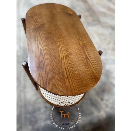  BÀN TRÀ GỖ MÂY OVAL