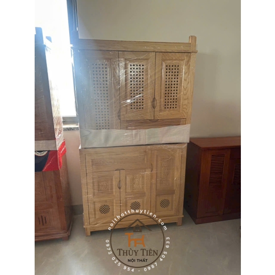 Tủ dép gỗ sồi