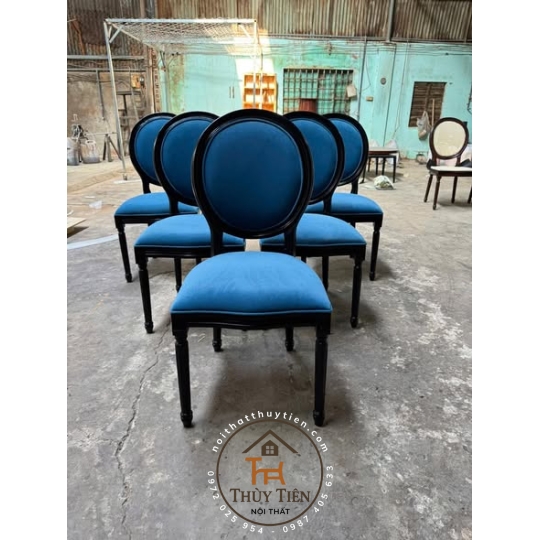 Ghế Louis xanh Coban