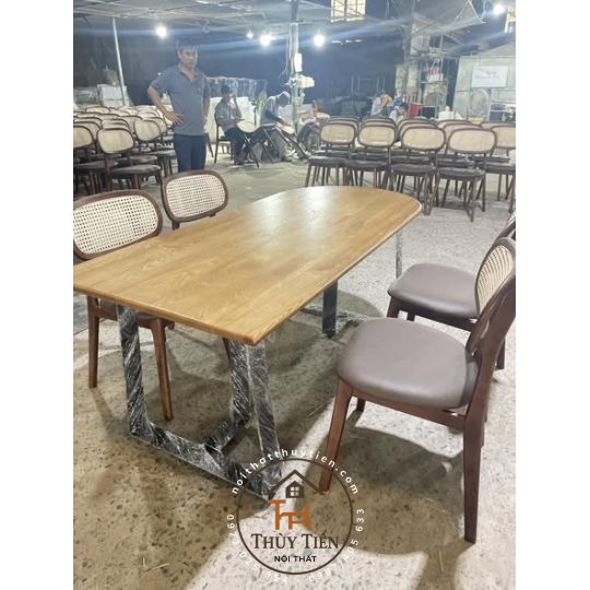 Bộ bàn ăn 4 ghế ghế mây