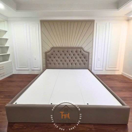 💥 💥 💥Mẫu Giường bọc cao cấp,  Đẹp xuất sắc, Nỉ nhung phù hợp với mọi không gian