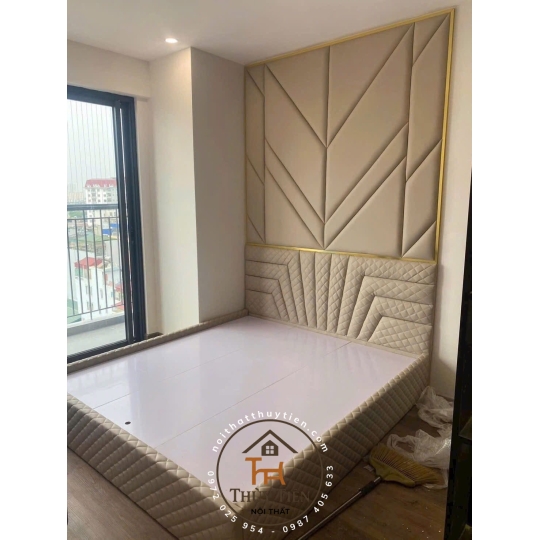 💥 💥 💥Mẫu Giường bọc cao cấp,  Đẹp xuất sắc, Nỉ nhung phù hợp với mọi không gian