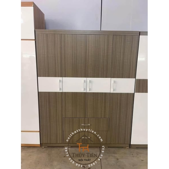 Tủ quần áo gỗ MDF cửa mở - TQAMDF 025