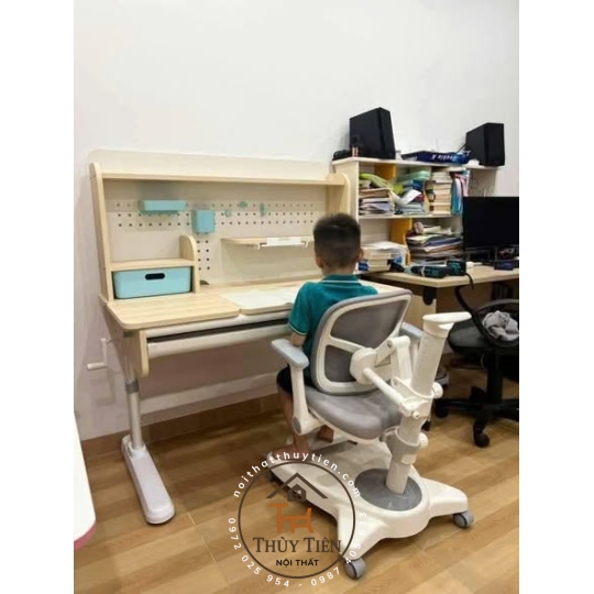 Bàn học XLX size lớn gỗ tự nhiên cao cấp