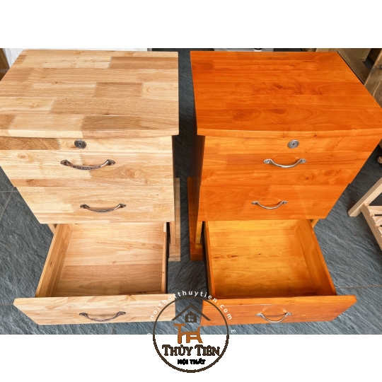 Tủ đầu giường gỗ cao su