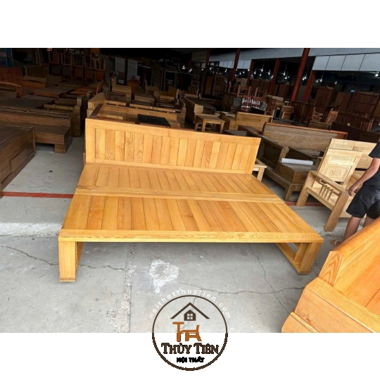 Trường kỷ gỗ sồi 1m2, 1m4, 1m6