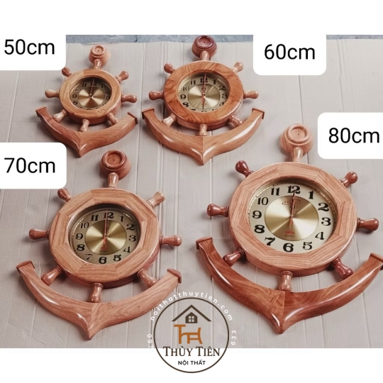 Đồng hồ mỏ neo Gỗ Gõ