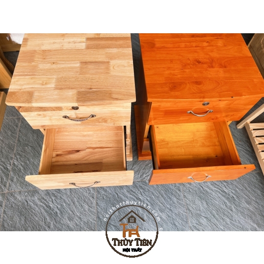 Tủ đầu giường gỗ cao su