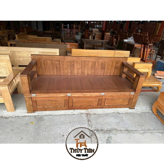 Trường kỷ gỗ sồi 1m2, 1m4, 1m6