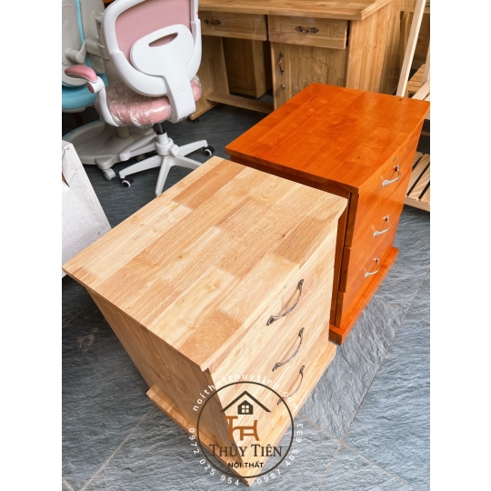 Tủ đầu giường gỗ cao su