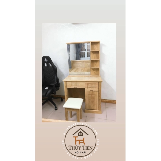 Bàn trang điểm gỗ sồi Pháp - BTDGS 001