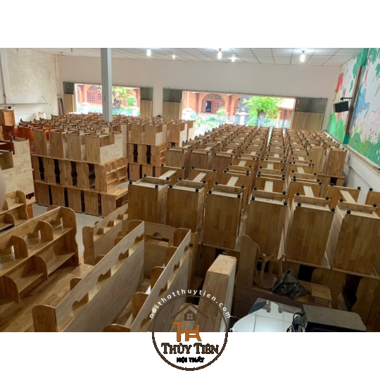 Bàn học sinh gỗ cao su nhiều kích thước