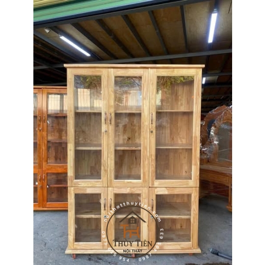 Tủ hồ sơ tủ trưng bày gỗ cao su