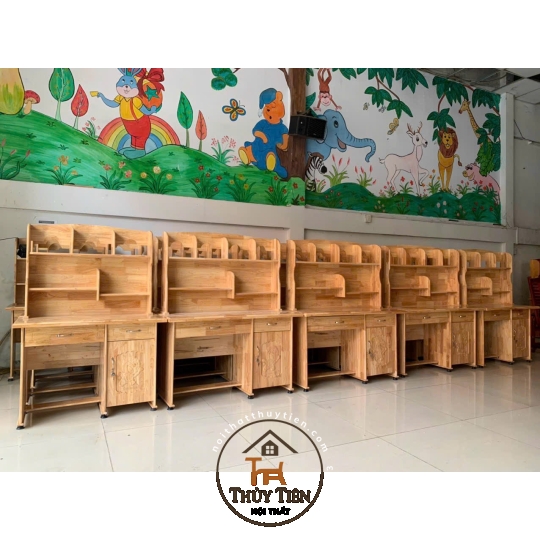 Bàn học sinh gỗ cao su nhiều kích thước