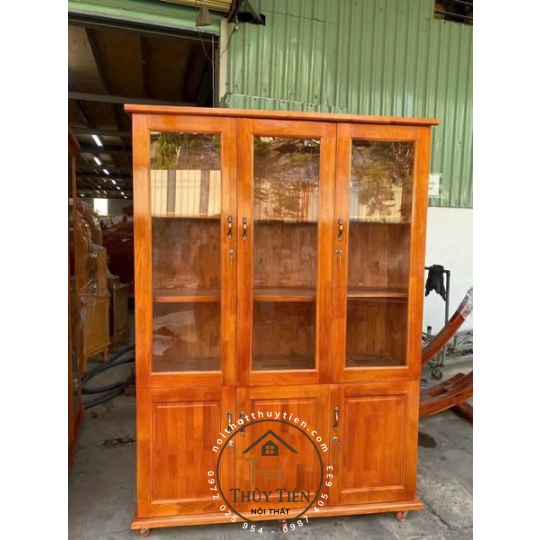 Tủ hồ sơ tủ trưng bày gỗ cao su