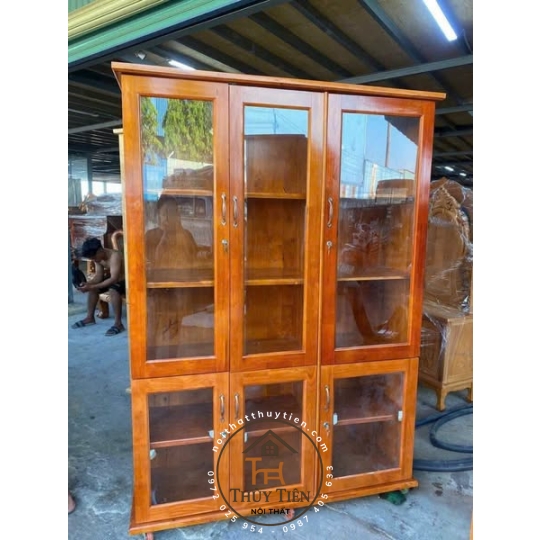 Tủ hồ sơ tủ trưng bày gỗ cao su