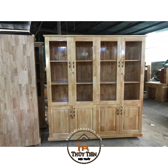 Tủ hồ sơ tủ trưng bày gỗ cao su