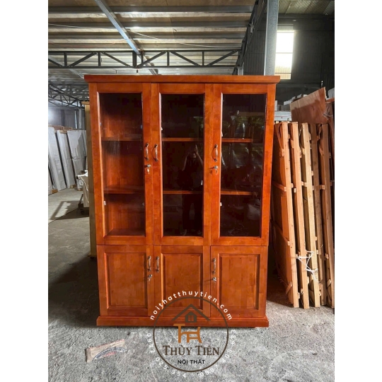 Tủ hồ sơ tủ trưng bày gỗ cao su