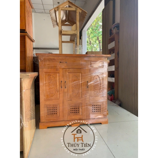 Tủ giày dép gỗ cao su- TGDGCS 004