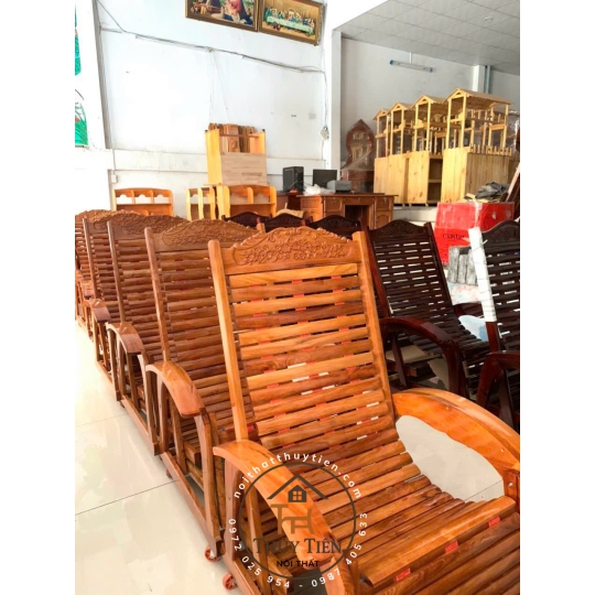 Ghế dây ghế lười ghế thư giãn gỗ tràm rừng loại 3 dây