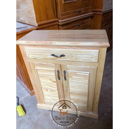 Tủ giày dép gỗ thông mỹ khối- TGDGT 005