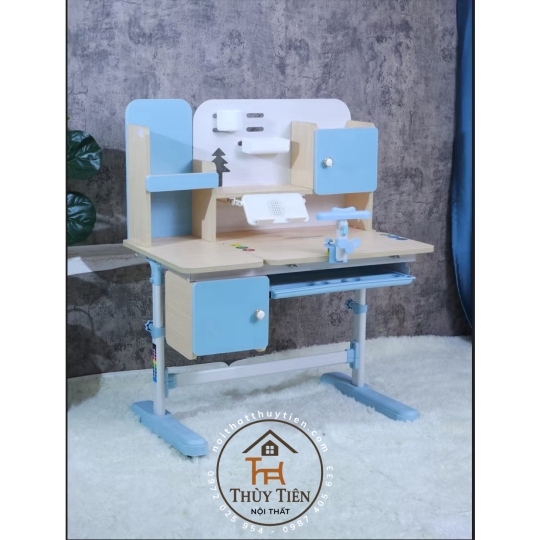 Bàn học sinh thông minh đa năng, nâng hạ tay quay, điều chỉnh góc nghiêng, chống lóa G25 ngang 95cm