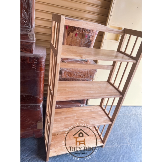 Kệ sách- kệ đa năng gỗ cao su nhiều kích thước