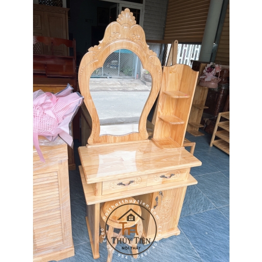 Bàn trang điểm gỗ thông nhiều mẫu
