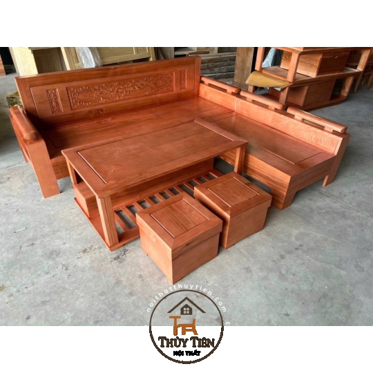 Bàn ghế sofa  gỗ sồi -BGSFGS 013