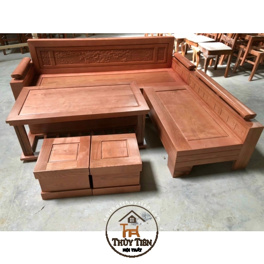 Bàn ghế sofa gỗ sồi- BGSFGS 024